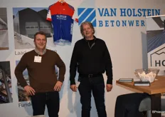 De mannen van Holstein Betonwerken, Don Boers en Ron van Holstein.